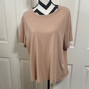 nuuds Relaxed Short-Sleeve Crewneck Tee Blush Taupe